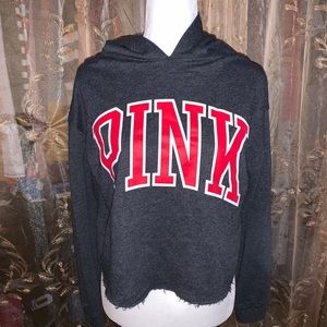 Comfy cropped Pink hoodie